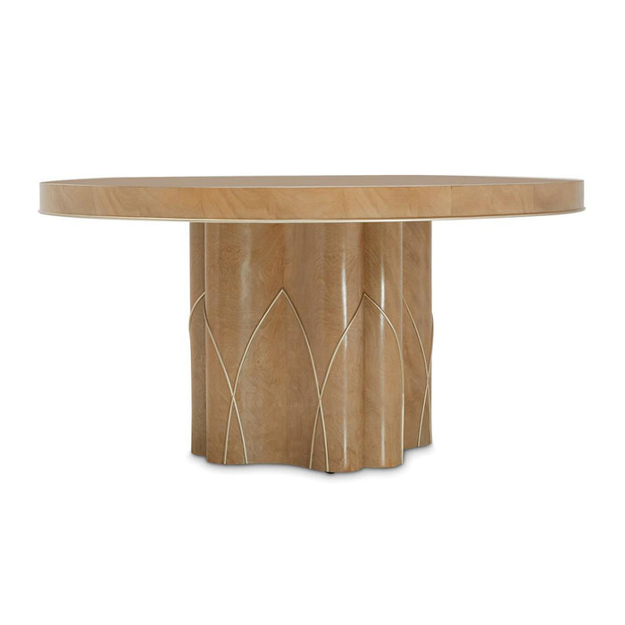 Villa Cherie Round Dining Table in Caramel - Bargain Furniture (Detroit, MI)