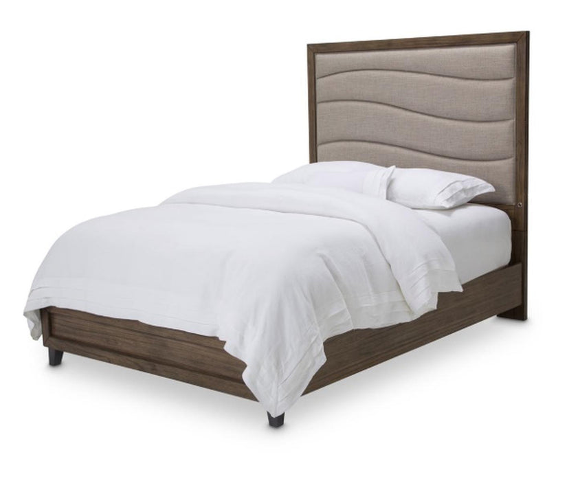 Del Mar Sound Queen Panel Bed with Fabric Insert in Boardwalk - Bargain Furniture (Detroit, MI)
