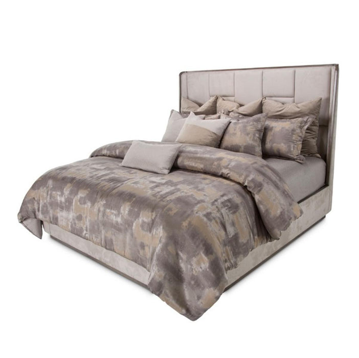 Roxbury Park King Multi-Panel Bed in Slate - Bargain Furniture (Detroit, MI)