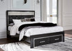 Kaydell Upholstered Panel Storage Bed - Bargain Furniture (Detroit, MI)