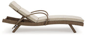 Beachcroft Outdoor Chaise Lounge with Cushion - Bargain Furniture (Detroit, MI)