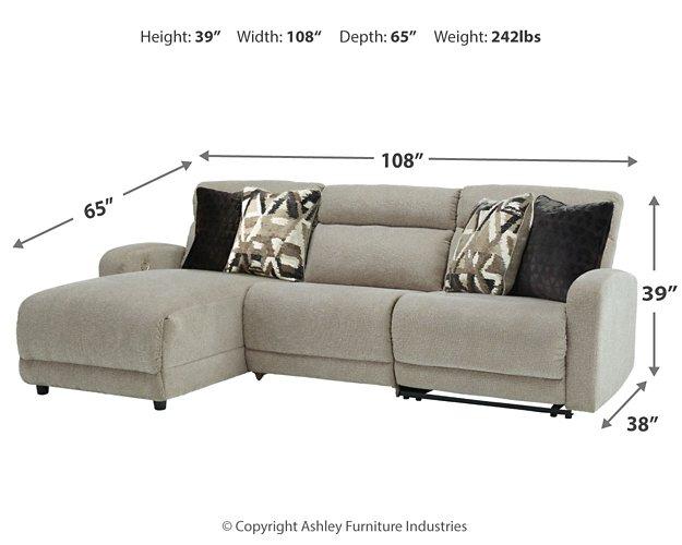 Colleyville Power Reclining Sectional with Chaise - Bargain Furniture (Detroit, MI)