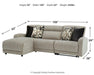 Colleyville Power Reclining Sectional with Chaise - Bargain Furniture (Detroit, MI)
