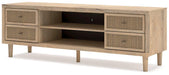 Cielden 72" TV Stand with Electric Fireplace - Bargain Furniture (Detroit, MI)