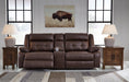 Punch Up Power Reclining Sectional Loveseat with Console - Bargain Furniture (Detroit, MI)