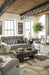 Mitchiner Reclining Sofa with Drop Down Table - Bargain Furniture (Detroit, MI)