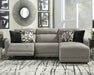 Colleyville Power Reclining Sectional with Chaise - Bargain Furniture (Detroit, MI)
