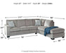 Altari 2-Piece Sleeper Sectional with Chaise - Bargain Furniture (Detroit, MI)