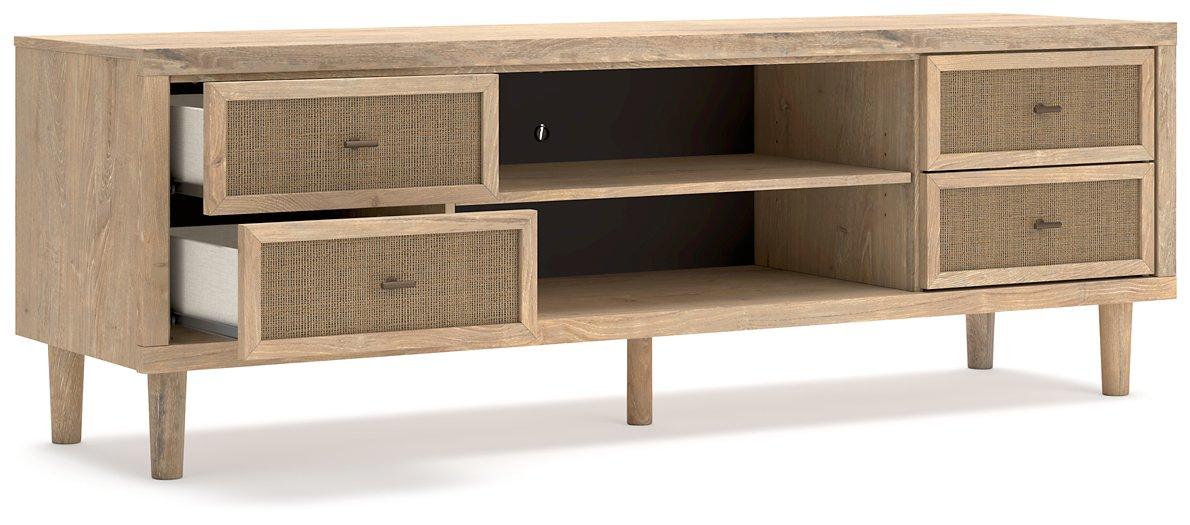 Cielden 72" TV Stand with Electric Fireplace - Bargain Furniture (Detroit, MI)