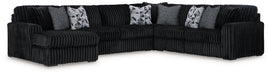 Midnight-Madness Sectional with Chaise - Bargain Furniture (Detroit, MI)
