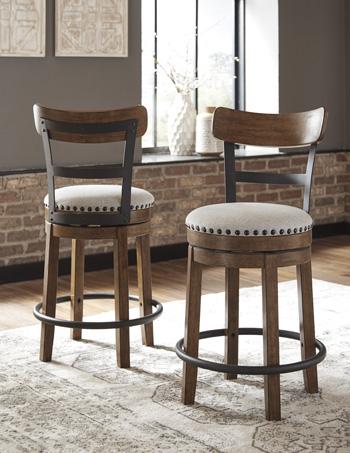 Valebeck Counter Height Bar Stool - Bargain Furniture (Detroit, MI)