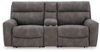 Next-Gen DuraPella Power Reclining Sectional Loveseat with Console - Bargain Furniture (Detroit, MI)