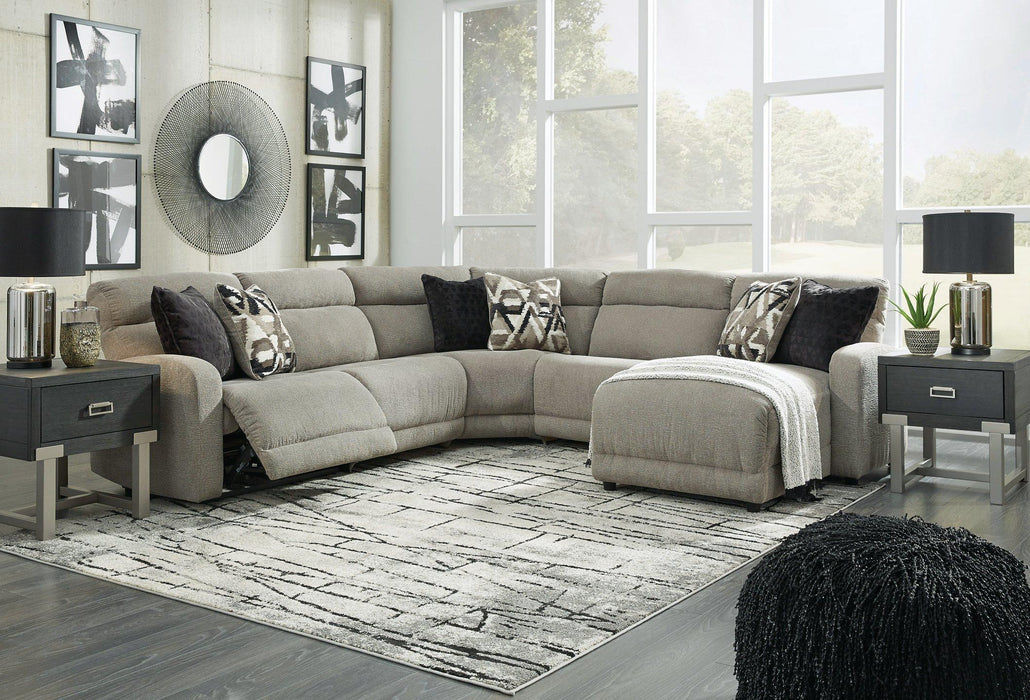Colleyville Power Reclining Sectional with Chaise - Bargain Furniture (Detroit, MI)