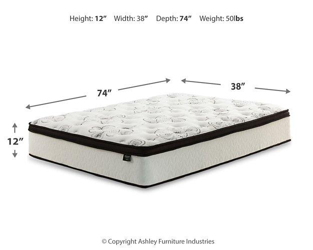 Chime 12 Inch Hybrid Mattress in a Box - Bargain Furniture (Detroit, MI)