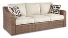 Beachcroft Outdoor Sofa, Lounge Chairs and Fire Pit - Bargain Furniture (Detroit, MI)