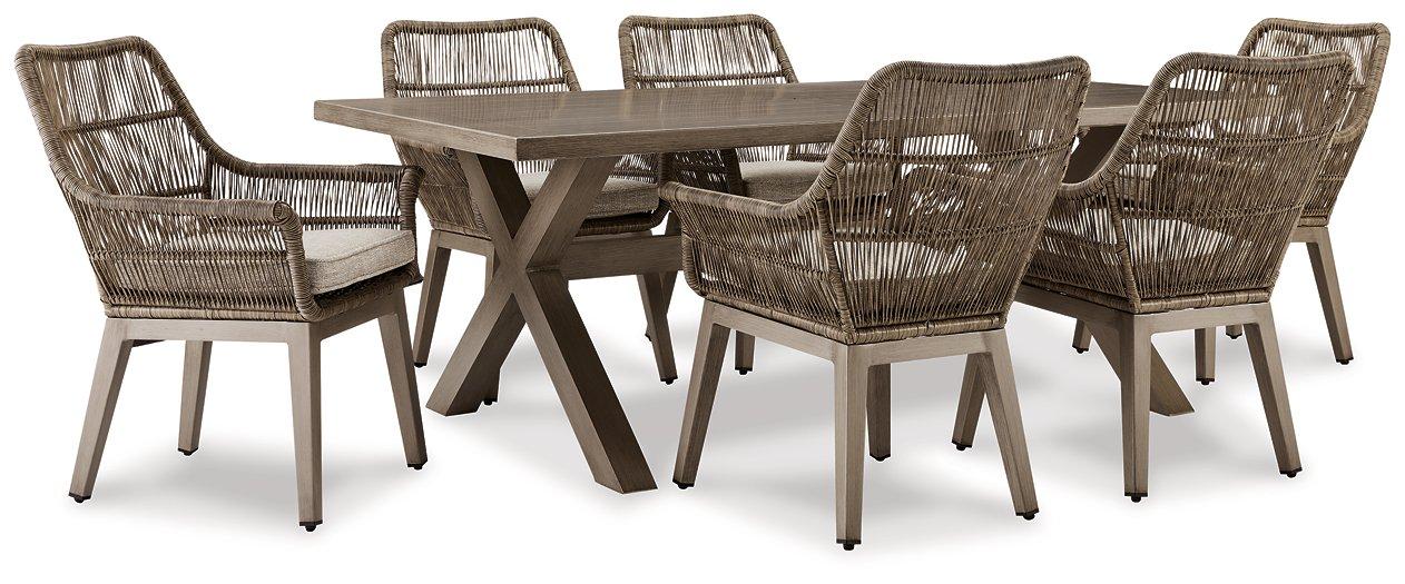Beach Front Outdoor Dining Set - Bargain Furniture (Detroit, MI)