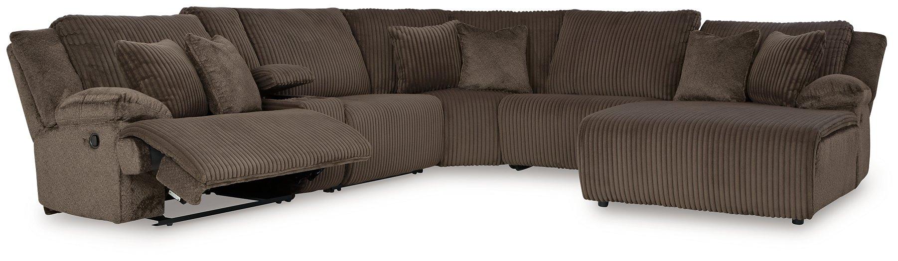 Top Tier Reclining Sectional with Chaise - Bargain Furniture (Detroit, MI)