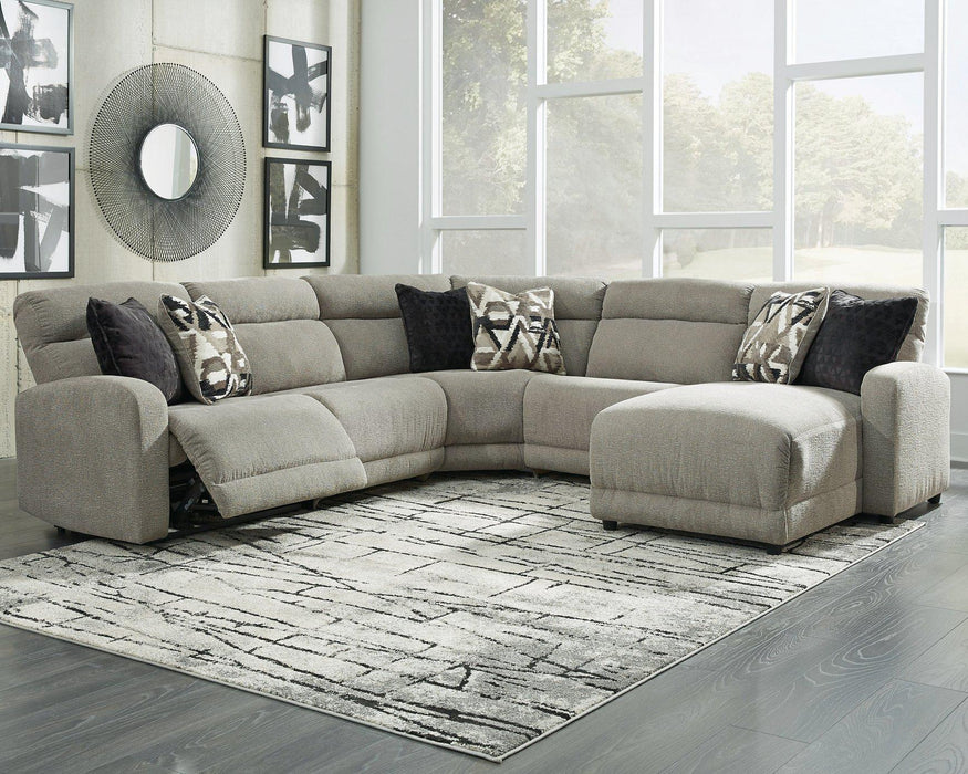 Colleyville Power Reclining Sectional with Chaise - Bargain Furniture (Detroit, MI)