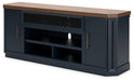 Landocken 83" TV Stand with Electric Fireplace - Bargain Furniture (Detroit, MI)