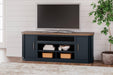 Landocken 83" TV Stand with Electric Fireplace - Bargain Furniture (Detroit, MI)