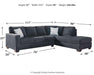 Altari 2-Piece Sectional with Chaise - Bargain Furniture (Detroit, MI)