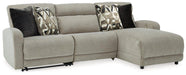 Colleyville Power Reclining Sectional with Chaise - Bargain Furniture (Detroit, MI)