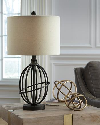 Manasa Lamp Set - Bargain Furniture (Detroit, MI)