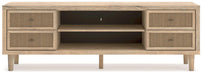 Cielden 72" TV Stand with Electric Fireplace - Bargain Furniture (Detroit, MI)