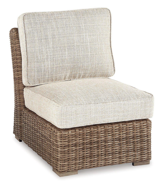 Beachcroft Outdoor Sofa, Lounge Chairs and Fire Pit - Bargain Furniture (Detroit, MI)