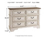 Realyn Dresser and Mirror - Bargain Furniture (Detroit, MI)