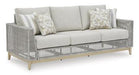 Seton Creek Outdoor Sofa with Cushion - Bargain Furniture (Detroit, MI)