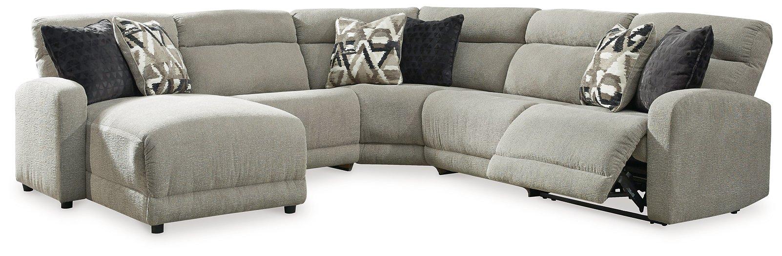 Colleyville Power Reclining Sectional with Chaise - Bargain Furniture (Detroit, MI)