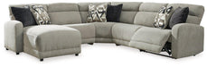 Colleyville Power Reclining Sectional with Chaise - Bargain Furniture (Detroit, MI)