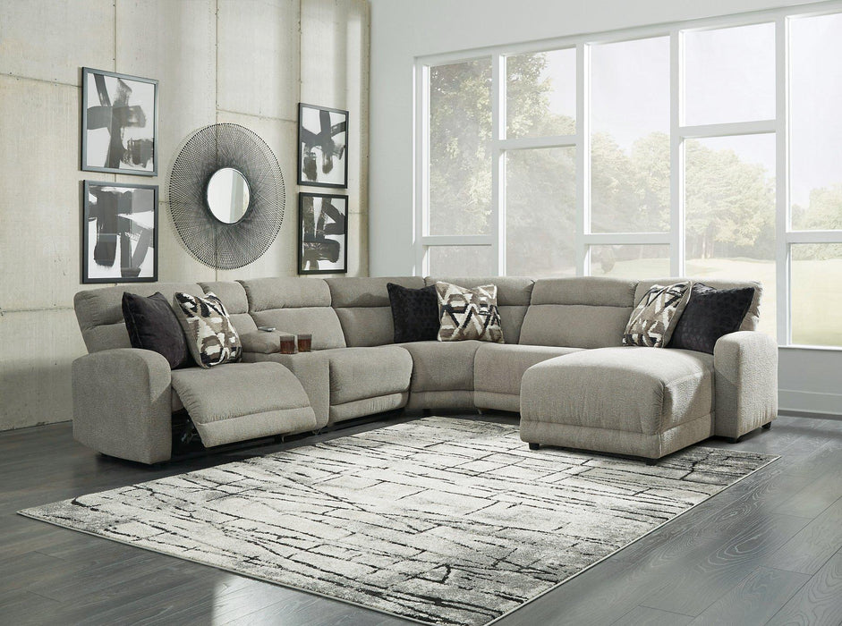 Colleyville Power Reclining Sectional with Chaise - Bargain Furniture (Detroit, MI)