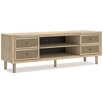 Cielden 72" TV Stand with Electric Fireplace - Bargain Furniture (Detroit, MI)