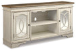 Realyn 74" TV Stand with Electric Fireplace - Bargain Furniture (Detroit, MI)