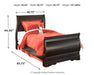 Huey Vineyard Youth Bed - Bargain Furniture (Detroit, MI)