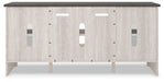 Dorrinson 60" TV Stand with Electric Fireplace - Bargain Furniture (Detroit, MI)