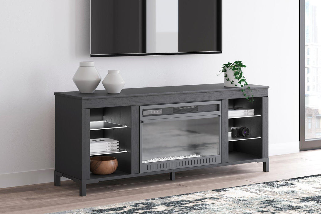 Cayberry 60" TV Stand with Electric Fireplace - Bargain Furniture (Detroit, MI)