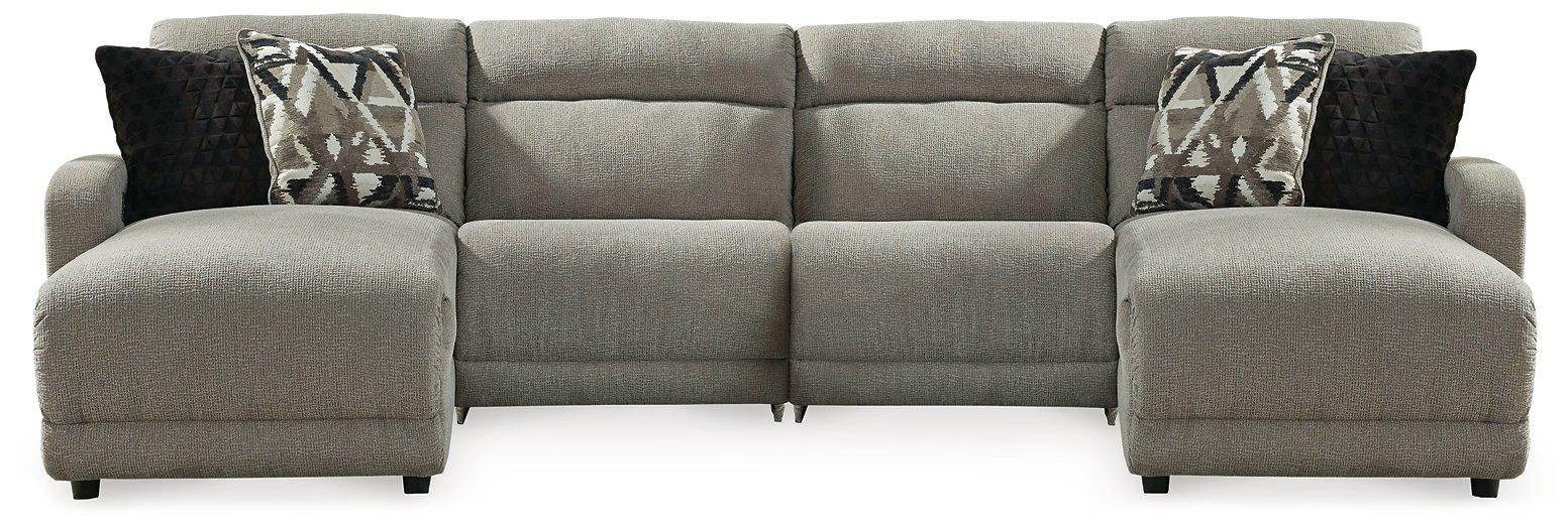 Colleyville Power Reclining Sectional with Chaise - Bargain Furniture (Detroit, MI)
