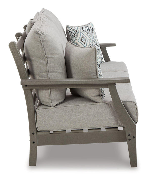 Visola Outdoor Sofa and Loveseat Set - Bargain Furniture (Detroit, MI)