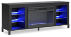 Cayberry 60" TV Stand with Electric Fireplace - Bargain Furniture (Detroit, MI)