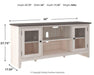 Dorrinson 60" TV Stand with Electric Fireplace - Bargain Furniture (Detroit, MI)