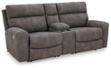 Next-Gen DuraPella Power Reclining Sectional Loveseat with Console - Bargain Furniture (Detroit, MI)