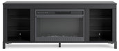 Cayberry 60" TV Stand with Electric Fireplace - Bargain Furniture (Detroit, MI)