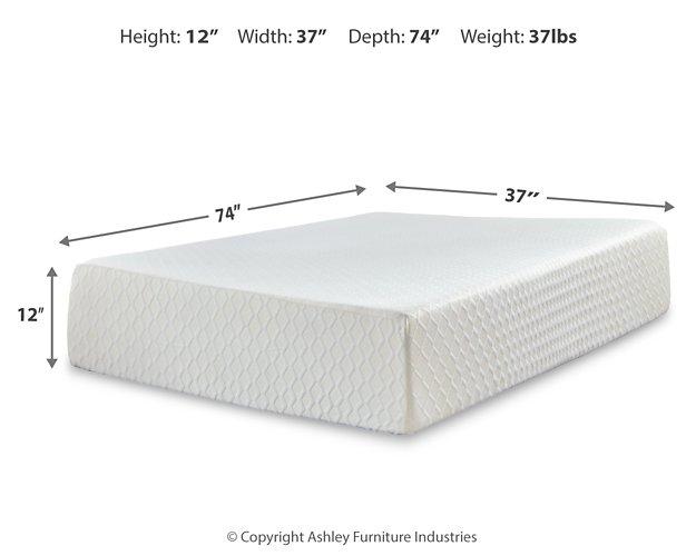 Chime 12 Inch Memory Foam Mattress in a Box - Bargain Furniture (Detroit, MI)