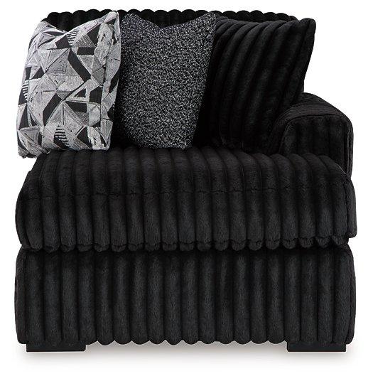 Midnight-Madness Super Chaise - Bargain Furniture (Detroit, MI)