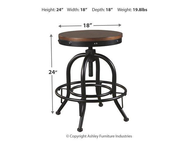 Valebeck Counter Height Bar Stool - Bargain Furniture (Detroit, MI)