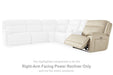 Double Deal Power Reclining Loveseat Sectional with Console - Bargain Furniture (Detroit, MI)