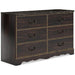 Glosmount Dresser and Mirror - Bargain Furniture (Detroit, MI)